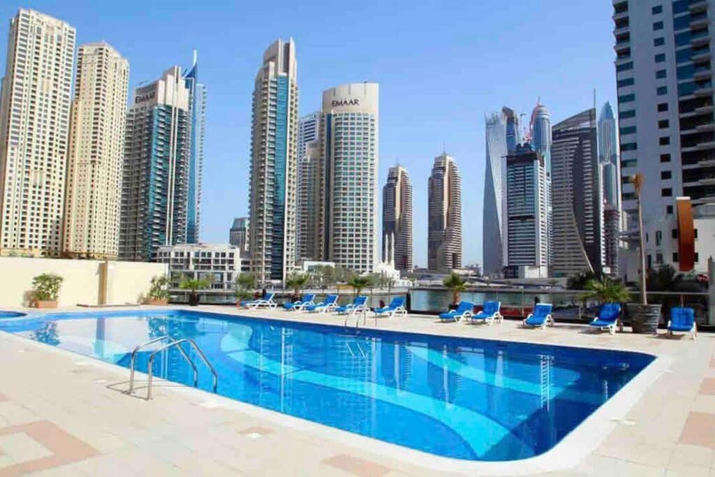Panoramic Sea Views Studio Apartment - Marina Dubaï Extérieur photo